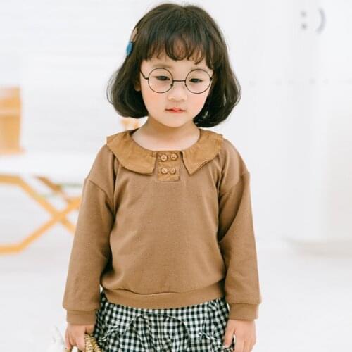 Spring Autumn New Boys and Girls Cotton T Shirt Children Clothing Kids Girls Wild Long Sleeve O-neck Tee Shirt Clothes Kids Tops