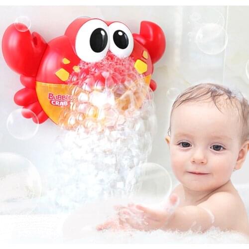 Kids Bath Toy Bubble Machine Crab Music Kids Bath Toy Bathtub Soap Automatic Bubble Maker Baby Bathroom Play Game for Children