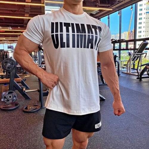 2021 Man Casual Fashion Short Sleeve T Shirt Men Loose Bodybuilding Summer High Quality Tshirt Top Tees New Brand Clothes