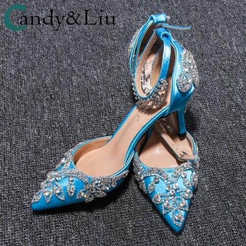 Crystal Sandals Customize Shoes Colors Special Gifts Personalized Make Bride Wedding Party Date Program Celebrating Tv Shoes