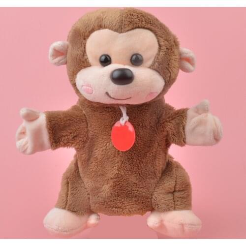 Little Monkey hand puppet Learning plush toy, Stuffed Baby / Kids Develop Doll Toy Gift
