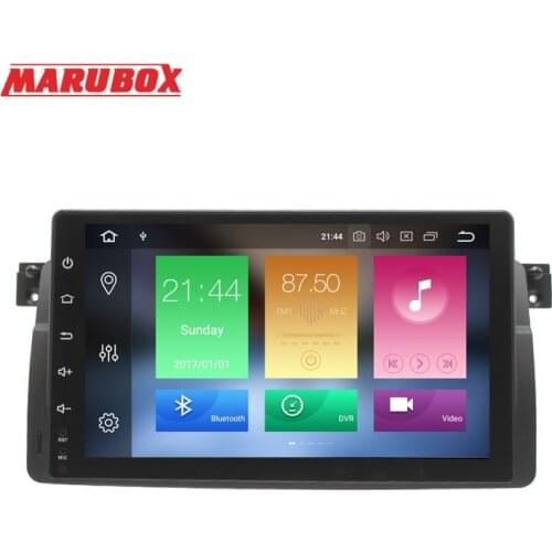 MARUBOX Head Unit 1 Din 4GB RAM For BMW E46 Android 8 X3 E3/Z 9" IPS Screen GPS Navi Stereo Radio Car Multimedia Player 9A902PX5