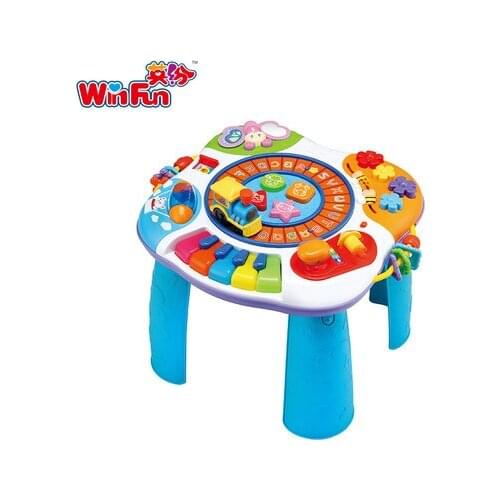 Free shipping Piano Baby Activity Table Musical Baby Discovering Toy Baby Desk