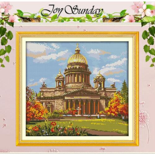 Castle (6) Patterns Counted Cross Stitch 11CT 14CT Cross Stitch Set Wholesale Chinese Cross-stitch Kit Embroidery Needlework