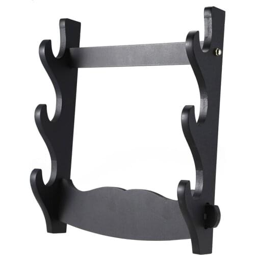 BMBY-3 Tier Wall Mount Samurai Sword Katana Holder Stand Hanger Bracket Rack Display