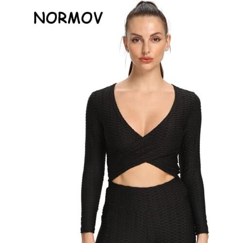 NORMOV New Women Breathable Sports Bra Cotton Quick Dry Shockproof Sports Bra Sexy Running Gym Fitness Yoga Sports Tops Bralette