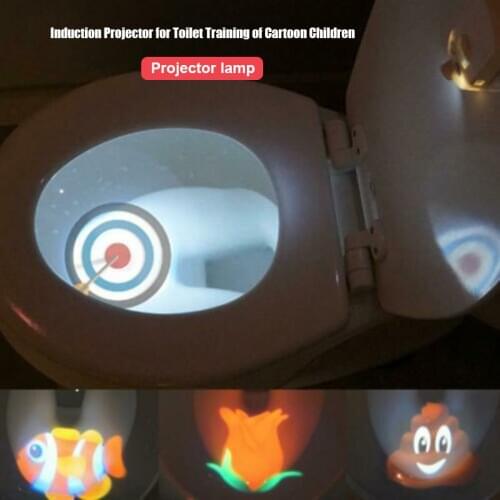 Toilet Projector Light Motion-activated Sensor For 4 Different Themes Children Toilet Training New Design