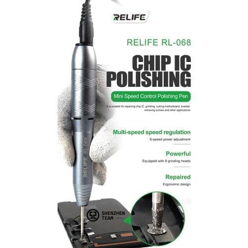 RELIFE RL-068 Polishing Pen Multi Speed Electric Drill Engraving Pen Grinding Drilling Cutting Motherboard Mini Retifica