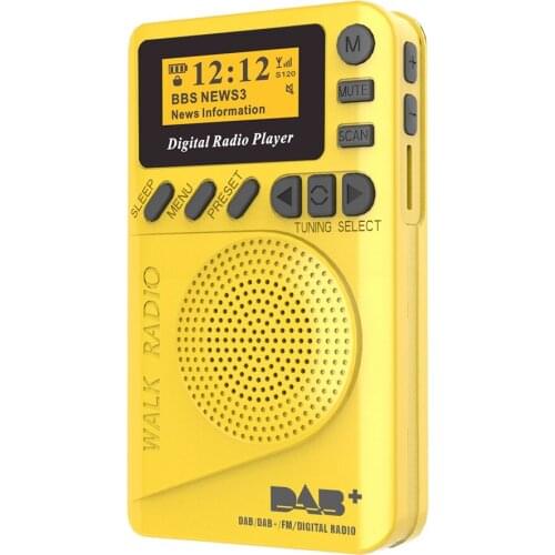 Portable Pocket DAB Digital Radio with MP3 Player Function 105x 62 x 20 mm