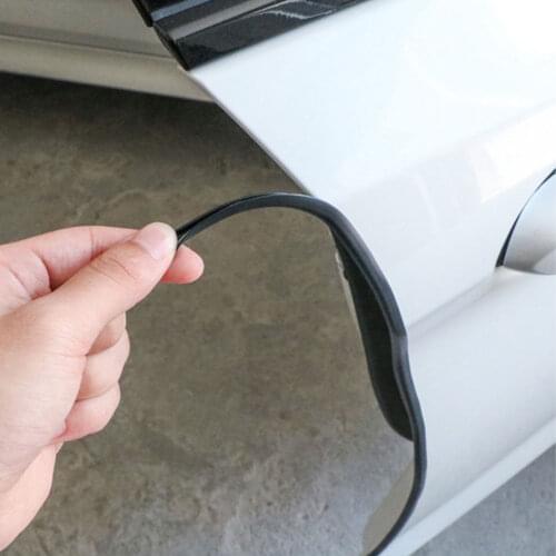 Rubber Car Door Boot Edge Protectors Dustproof Molding Trim Strip Weatherstrip Protector Guard 8m White