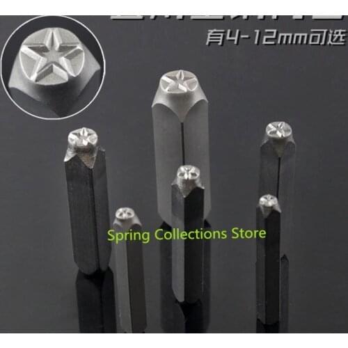 1PCS 10mm Star or Letter A Tool die Punch Stamp Stamping Case Leather Craft