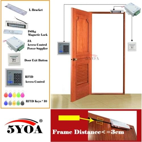 RFID Access Control System Smart Door Lock Safe Kit Electronic Gate Opener Home Garage Digital Set Eletric Magnetic