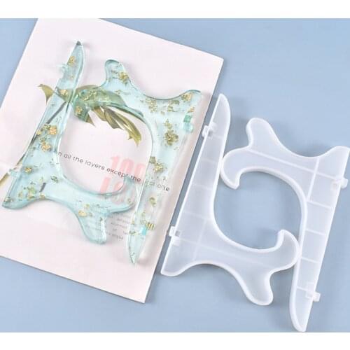Foldable Book Holder Mold Photo Stand Resin Molds DIY Silicone Mold for Book Support Frame Holder Mold Epoxy Craft