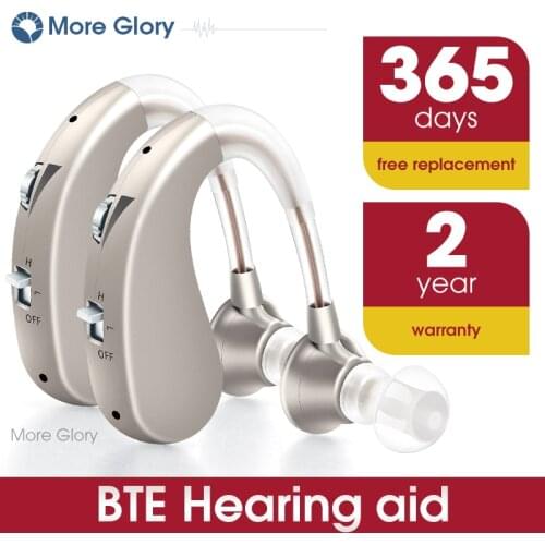 Digital Noise Reduction Hearing Aid, Wireless Mini Rechargeable Invisible Sound Amplifier, Suitable For Moderate Hearing Loss
