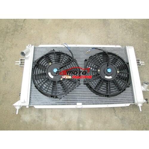 Alloy Aluminum Radiator+FAN For Opel Vauxhall Astra VXR Z20LEH Turbo Engine TwinCore 38mm