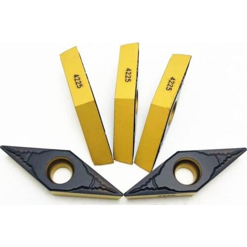 10PCS turning tool VBMT160404 PM4225 high quality carbide blade CNC machine tool accessories VBMT 160404 lathe tool VBMT