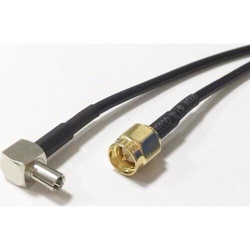 TS9 Male To SMA Male Plug RF Coaxial Connector with 15cm wire Cable Adapter
