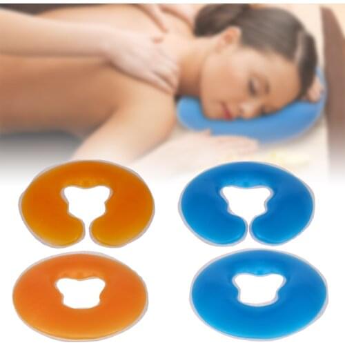 U-Shaped Silicone Pillow Spa U Shape Pillow Spa Gel Pad Face Rest Body Massage Cradle Cushion Soft Salon Bolster Pad Beauty Care