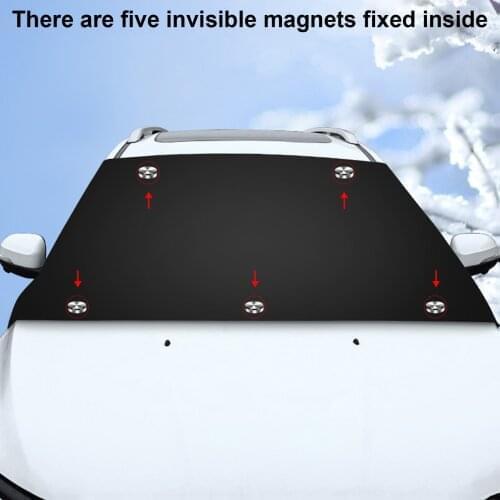 Universal Car Snow Dust Cover Protector Front Windshield For Winter Automobile Windscreen Outdoor Waterproof Durable Auto 2021