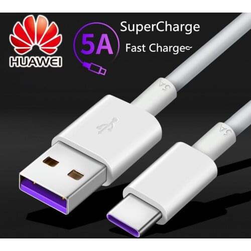 USB 3.1 5A Super Fast Charging Cable 1/1.5/2M Original Huawei USB C Data Line For P40 P30 P20 Pro Mate 20 X 30 Pro Honor V20 V30