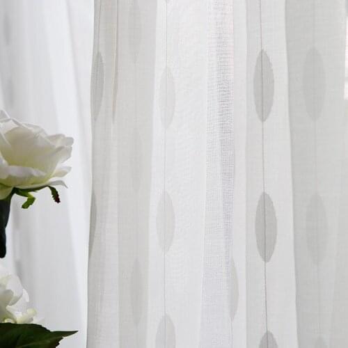 Chicity Jacquard curtains For Living room White sheer curtains for kitchen Endless Pattern Curtains for bedroom Customized