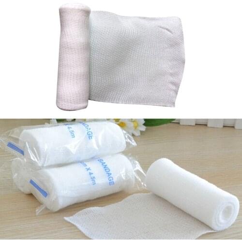 1 Roll 10cmx4.5m Elastic Bandage First Aid Kit Gauze roll Wound Dressing Nursing Emergency Care Bandage