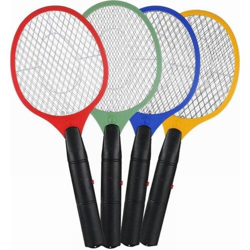 3 Layers Of Electric Mosquito Swatter Battery Electronic Handheld Racket Killer Fly Swatter Safety Net Mosquito Swatter