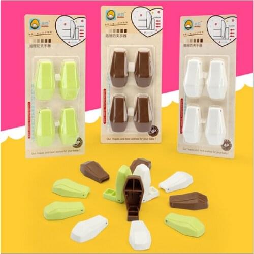 4PCS/Set Baby Locks Protection Of Children Locking Doors Drawer For Childrens Safety Kids Safety Plastic Cabinet Door Lock