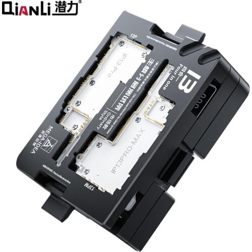 QianLi 3D Middle Frame Reballing IC Template For iPhone X/XS/MAX 11 Pro Max Motherboard Middle Layer Tin Planting Fixture