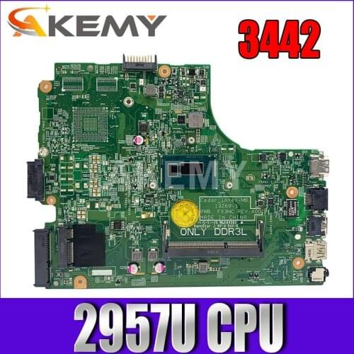 Akemy 13269-1 PWB.FX3MC REV:A00 FOR Dell Inspiron 15 3442 3542 3443 3543 5748 Laptop Motherboard CN-0HRG70 HRG70 2957U mainboard