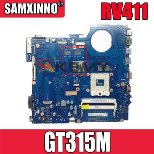 Akemy For Samsung NP-RV411 RV411 Laptop Motherboard BA41-01423A BA92-07395A BA92-07395B DDR3 GT315M Video card