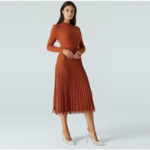 Модные вязаные платья CNCOMNET China At AliExpress