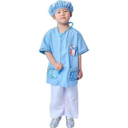Children Veterinarians Cosplay Clothing Veterinarians Six-Piece Set House Doctors Play Clothing