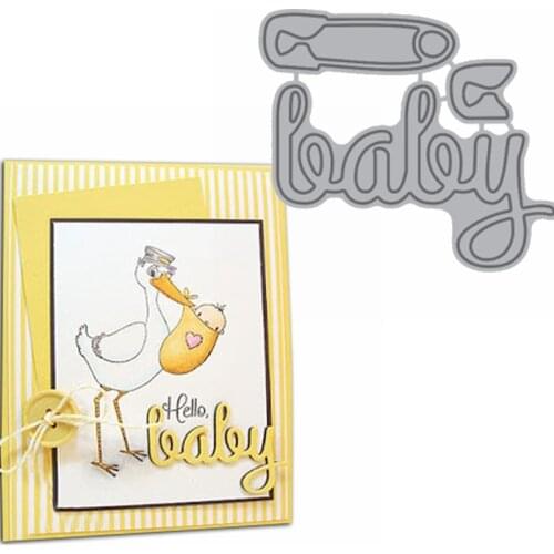 Baby Word&Clip Metal Cutting Dies Creative Baby Word&Clip Die Cut For Card Making DIY Decoration New 2019 Embossed Crafts Cards