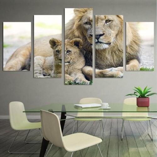 HD Printed lev koshka lvenok kotenok Painting Canvas Print room decor print poster picture canvas Free shipping