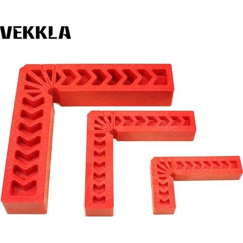 90 Degree Right Angle Ruler Woodworking Tool 3" 4" 6" L-Shape Auxiliary Locator Angle Holder Assist Positioning Tool D4