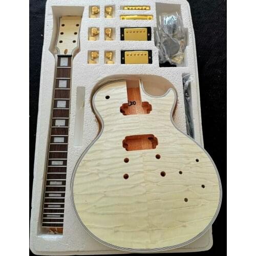 Best 1 Set DIY Electric Guitar Kit Mahogany Body And Neck All Hardware