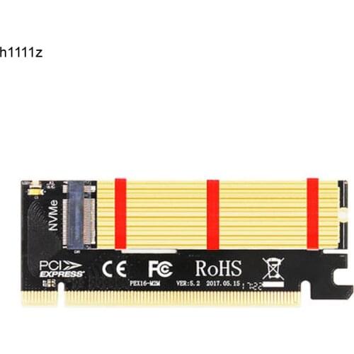 M2 SSD NVMe to PCI Express 3.0 X4 X16 Card M Key PCIE to M2 Adapter Support PCI-E 3.0 X4 2230 2242 2260 2280 Size m.2 FULL SPEED