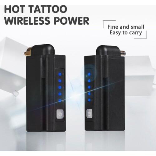 Newest Wireless Power Supply Mini Tattoo Power RCA/DC Connector Tattoo Supplier for Tattoo Pen Machine Free Shipping