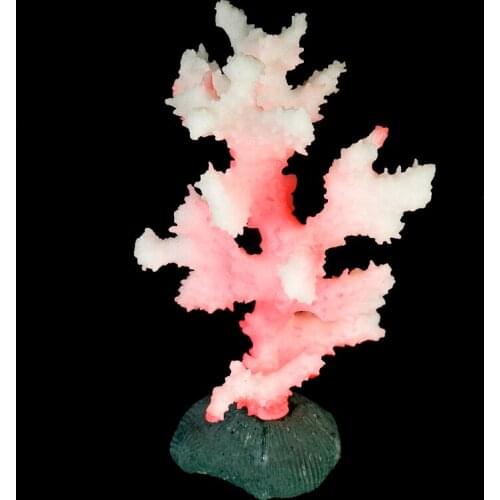 New Beautiful Aquarium Artificial Coral Plant Decoration Fish Tank Luminous Sea Anemone Ornament Color Random