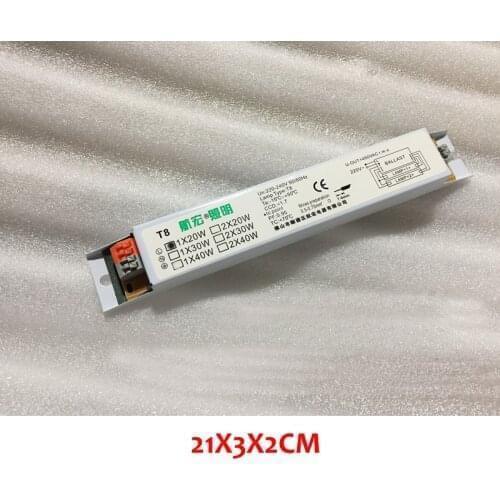 NEW 1Pc 220-240V AC 20W T8 Wide Voltage T8 Electronic Ballast Fluorescent Lamp Ballasts 50/60HZ