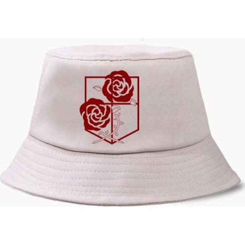 Anime Attack On Titan Panama Bob Hat Shingeki No Kyojin Sun Beach Fisherman Caps Bucket Hats Sunhats Visiere Protection Sunshade