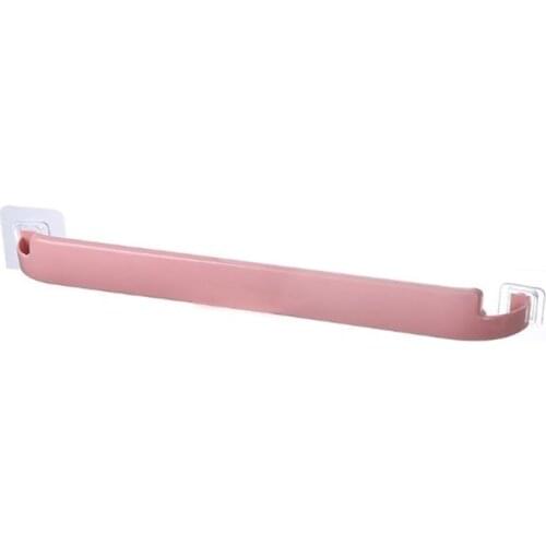 Towel Bar Free Perforated Toilet Lengthened Bathroom Cool Double Rod Wall Hanging Towel Rack Toilet Single Rod Slippers Bar