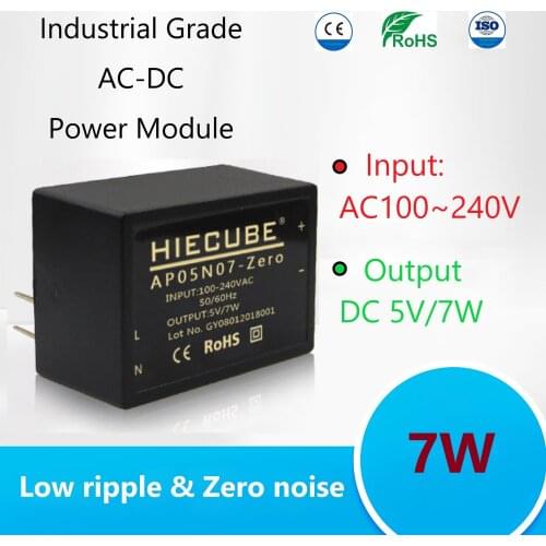 AC100~ 240V to DC7W--5V step down Isolated Stabilized Wide Voltage Supply Switch Regulated Power Module