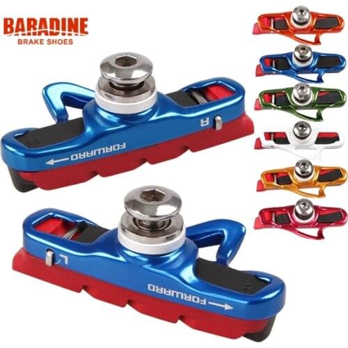 BARADINE471C road cycling folding bike brake block Mountain Bike v brake Pads Cycling Bicycle Brakes Shoes Skid Glue Blocks