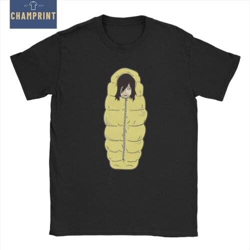 Sleeping Bag Sensei Boku No My Hero Academia Aizawa Shota Mens T Shirts Short Sleeve T-Shirt 100% Cotton Plus Size Tops Tees