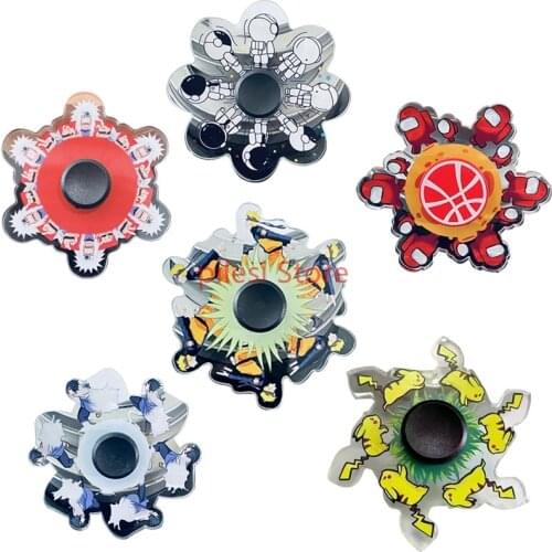3d Animation Finger Gyroscope Fidget Spin-ner Finger Running Cartoon Animation Milti-color Animals Hand Spinner Fidget Toys
