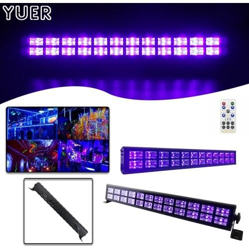 UV Bar Lights 24x3W Wall Wash Light DMX512 Control Party Dj Lamp UV Color LED Beam Light For Christmas Laser Projector Stage