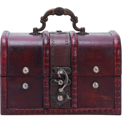 Multi Vintage Jewelry Necklace Bracelet Gifts Box Storage Organizer Wooden Cases Size:16*11.5*10.2cm Types:Types 2