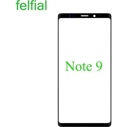 10Pcs/Lot For Samsung Galaxy Note 9 N960 N960F Touch Screen Panel With OCA Hollow Glue Front Panel Glass Lens Outer LCD Glass